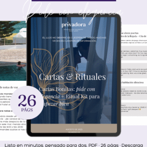 Cartas Bonitas: pide con elegancia + Ritual Kit para empezar bien